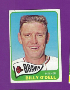 1965 Topps baseball card #476 Billy O'Dell Milwaukee Braves VGEX+ no creases