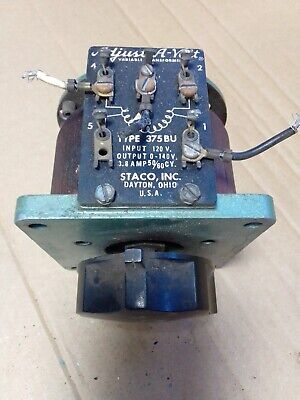 Vintage STACO ADJUST-A-VOLT Variable Voltage Transformer 120vac 3.8amps • 17£