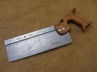 Vintage English Steel Back Dovetail Tenon Saw By Robert Sorby Sheffield C1930