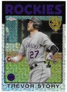 2021 Topps '86 Topps Silver Pack Chrome #86BC29 Trevor Story Insert - Picture 1 of 1