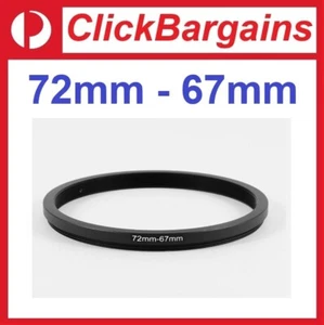 72mm to 67mm Step Down Metal Camera Lens Filter Adapter Ring / Stepping 72-67 mm - Picture 1 of 3
