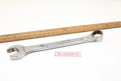 S-K Wayne Tools C-22 11/16"  12-Point Chrome SAE Combination Wrench  USA - Image 1 of 4
