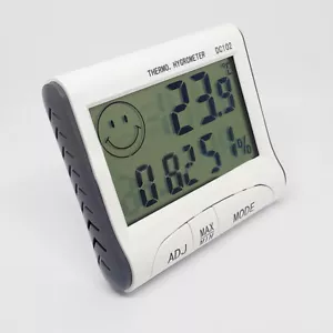 Indoor Digitale NUOVO Termometro igrometro Display LCD Sveglia Timer dc102 tc - Foto 1 di 11