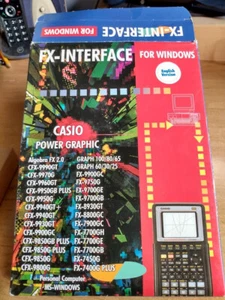 câble pc rétro + logiciel FX-INTERFACE pour windows casio calculatrice graphique en boite - Photo 1/6