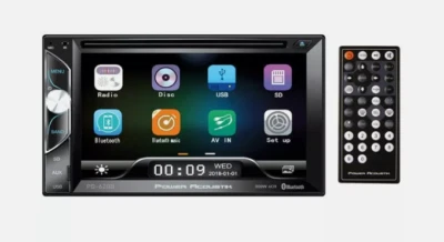 POWER ACOUSTIK PD-620HB 2 DIN DVD/CD Player SD Bluetooth USB Android Link - Image 1 of 3