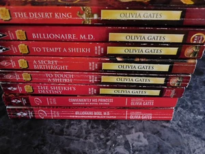Harlequin Silhouette Desire Olivia Gates lot of 8 Contemporary Romance Paperback - Picture 1 of 1