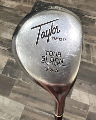 TaylorMade Tour Spoon 13° Loft Pittsburgh Persimmon Metalwood Steel Shaft RH - Image 1 of 4