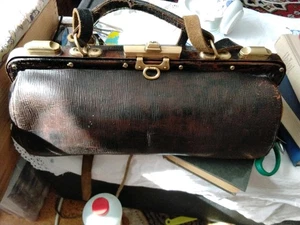 Arzttasche Leder Vintage, Arztkoffer, Hebammentasche - Bild 1 von 15