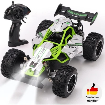 Ferngesteuertes Auto 2,4GHz 2WD 20km/h Leuchten Kinder RC Truggy Truck Spielzeug - Bild 1 von 4