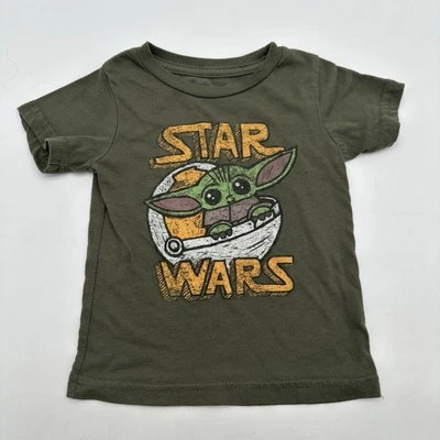 Star Wars T-Shirt Youth Boy 18M Graphic Print Yoda Green ..#26309 - Image 1 of 4