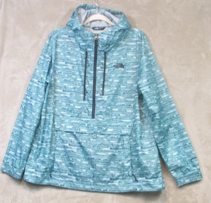 The North Face Windfall 1/2 ZIP Pull Over Damen Jacke teal Camo Kapuze Gr. XL - Bild 1 von 11