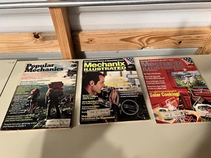 3 Vintage Magazines- 2 Mechanix Illustrated June July 1976 ,Popular Mechanics 75 - Picture 1 of 4