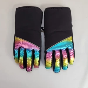 Swiss Tech Performance Gear Thinsulate Winter Gloves Child S/M Rainbow Fingers - Picture 1 of 8