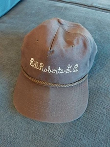 Vtg Bill Roberts Golf Course Strapback Golf Rope Hat Cap Helena Montana MT - Picture 1 of 3