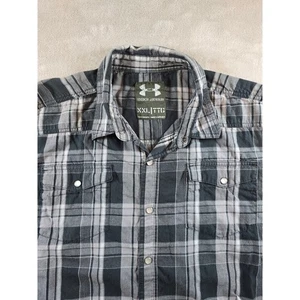 Under Armour Hemd Herren XXL 2XL Flanell leicht kariert langarm Druckknopf - Bild 1 von 10