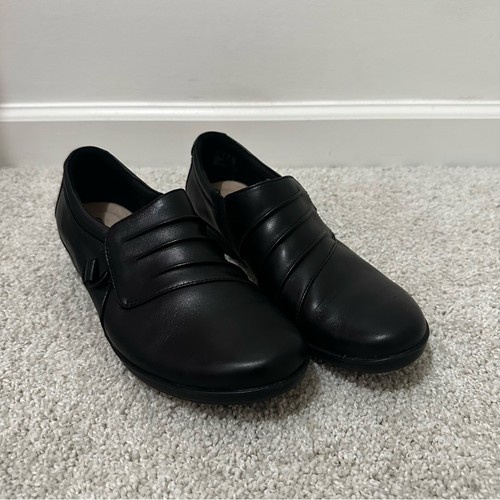 Collezione by Clarks Everlay Heidi Nero Scarpe Mocassino Slip on Donna 8 Pelle