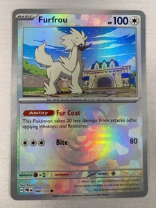 Pokemon Furfrou 088/131  Master Ball Prismatic Evolutions Holo NM - Picture 1 of 2