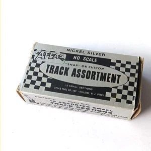 Vintage Atlas HO Track Assortment - 20 small pcs + original box Made in USA - Picture 1 of 7