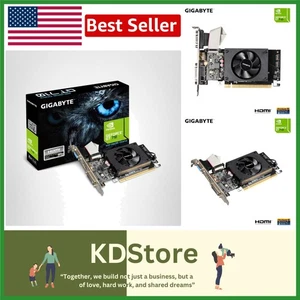Gigabyte GeForce GT 710 2GB DDR3 Low Profile Graphics Card - Picture 1 of 7
