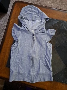 Girls Sweatshirt Vest With Hoodie.Brand-Old Navy.Color-Gray. Size-Large. - Picture 1 of 15
