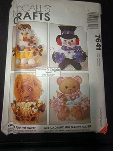 Leckerli Körbe Motto Urlaub Vintage McCall's Schnittmuster 7641 FF ungeschnitten  - Bild 1 von 4