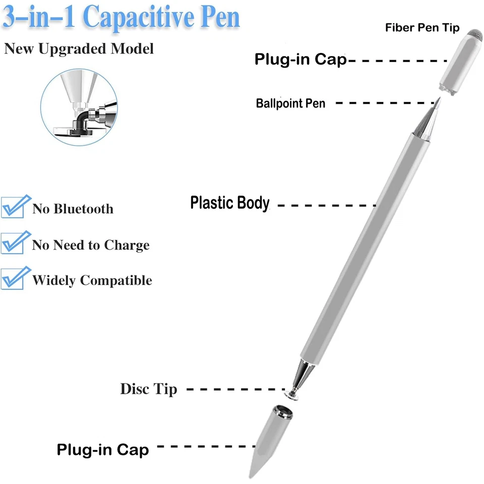 Touchscreen Stift Stylus Zeichnung Universal für iPhone iPad Samsung Tablet Handy - Bild 1 von 1