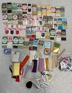 Huge Lot of Vintage Bias Tape Seam Binding Hem Facing Lace SEE PICTURES - Picture 1 of 17