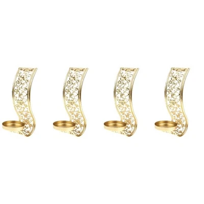  4 Count Wall Hanging Candlestick Decoration Taper Holder Holders - Image 1 of 4