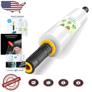 Industrielle Stärke Stretchfolie 15" breit 1000ft Klar Kunststoff Palette Folie mit... - Bild 1 von 9