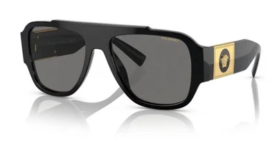 Gafas de sol Versace VE 4436U GB1/81 almohadas de plástico negras lentes polarizadas grises Foto 1 de 4