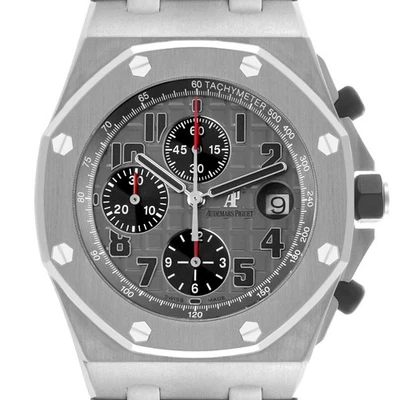 Reloj para hombre Audemars Piguet Royal Oak Offshore cronógrafo esfera gris 26170TI Foto 1 de 4