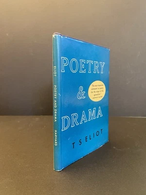 Poetry & Drama T S Eliot 1951 1st ed - Image 1 of 4