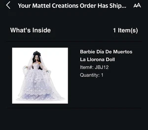 Barbie Día De Muertos La Llorona Doll Item Has Shipped - Picture 1 of 2