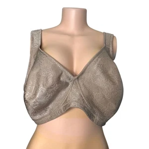 Deyllo Full Coverage Comfort Wire Free Minimizer Bra Non Padded Size 42G Toffee - Picture 1 of 8