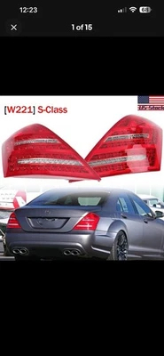 Par de luces traseras LED de freno para Mercedes Benz W221 S450 S600 2007 2008 2009 Foto 1 de 3