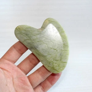 Jade Gua Sha Board Facial Massage Chinese Medicine Natural Stone Scraping Tool - Picture 1 of 8