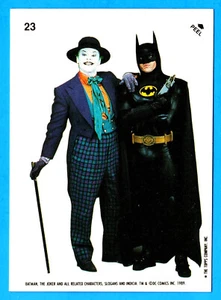 Pegatina Topps Batman 1989 # 23 (ex) Joker y Batman (A) - Imagen 1 de 2