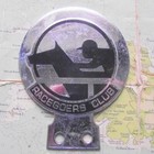 c1960 Old Vintage Car Mascot Badge for Horse Racing Racegoers Club Jockey