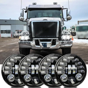 Faros LED redondos alto/bajo haz sellado para Volvo VHD DOT 5,75" PULGADAS 5-3/4 4 PIEZAS A+ - Imagen 1 de 10