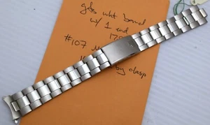 PULSAR Watch Band Replacement 17-mm w/Tri-Fold Clasp NOS Part #107MC - Picture 1 of 2