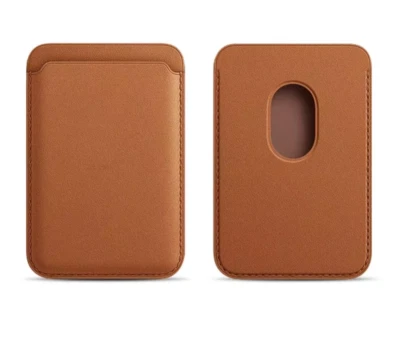 Funda de Cuero Magnética iPhone MagSafe, Funda de Lujo con Tarjetero para iPhone Foto 1 de 4