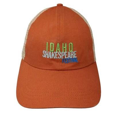 Idaho Shakespeare Festival Trucker Hat Orange One Size Mesh Back - Image 1 of 4