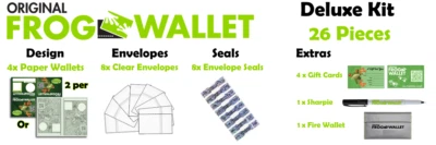 Frog Wallet Deluxe Kit - Secure Offline Storage for Digital Assets Paper Wallets - Image 1 of 4