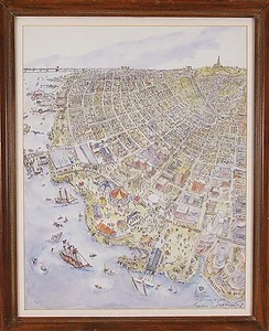 Elizabeth Luallen ( American,1935-1995 ) Original Lithograph Print Signed - Picture 1 of 1