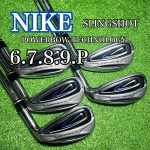NIKE SLINGSHOT Iron Set 5pcs 6–9,PW Steel Shaft UNI Flex RH Right-Handed - Picture 1 of 11