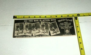 MOTORHEAD Vintage Original UK Concert Dates AD Advert 1977 Lemmy Heavy Metal - Picture 1 of 1