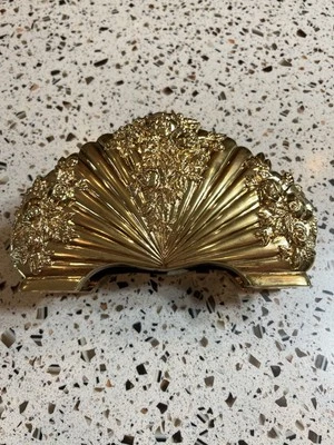 Servilletero Royal Doulton Old Country Roses chapado en oro Foto 1 de 4