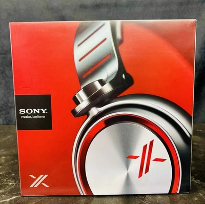 Sony MDR-X10 Foldable Headphones RED Silver Simon Cowell X Edition Open box - Image 1 of 4