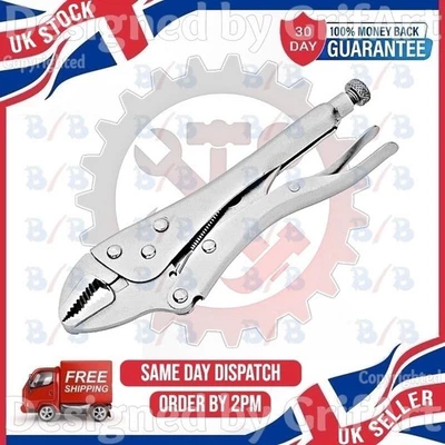 БОЛЬШИЕ ФИКСИРУЮЩИЕ ПЛОСКОГУБЦЫ РЕГУЛИРУЕМЫЙ ГАЕЧНЫЙ КЛЮЧ СВЕРХПРОЧНЫЙ ПРЯМАЯ ЧЕЛЮСТЬ 10 ДЮЙМОВ РУКОЯТЬ КРОТА - Изображение 1 из 4