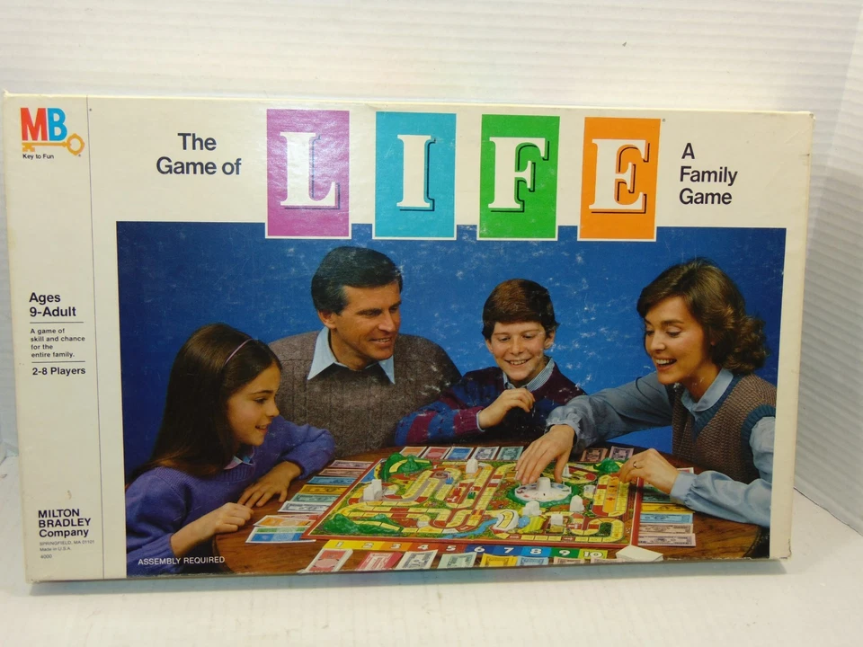 The Game of Life 1983 Milton Bradley Completo Foto 1 de 4